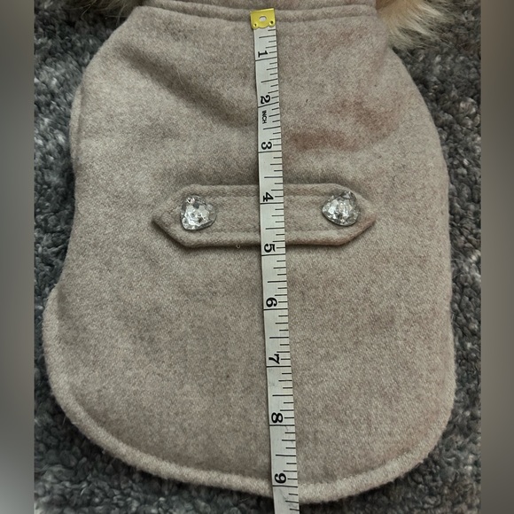 Doggie Fleece Lined Coat w/Faux fur collar - Picture 6 of 7